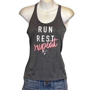 Old Navy Go-Dry Racerback Athletic Tank Top - Women's XS  'Run Rest Repeat’